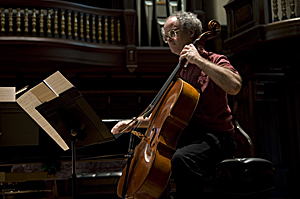 Tom Flaherty on Cello at Pomona College Bridges Hall